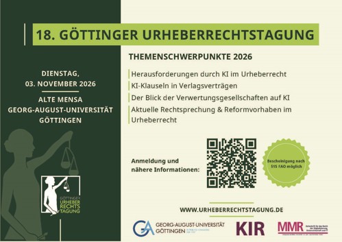 Abbildung 18. Göttinger Urheberrechtstagung